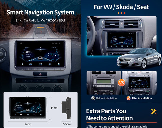 Touch Screen Vw Car Dvd Player 9 Inch Volkswagen Mk5 Golf VW Car Radio Dvd Player