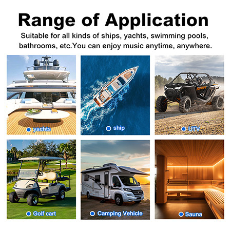 New Arrival OEM ODM 6.5 inch marine speaker waterproof 200W watersports marine audio speaker with RGB light for boat yacht