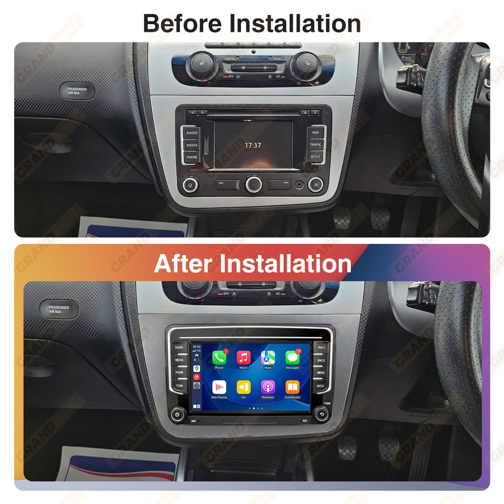 Android 13 Car Radio RHD For Seat Altea 2004-2015 Toledo 2004-2009 Car Multimedia Player CarPlay GPS 2 Din Navigation Head Unit