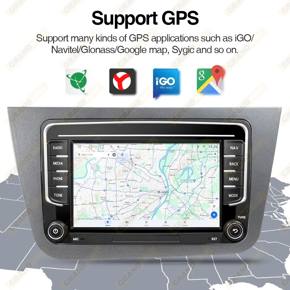 Android 13 Car Radio RHD For Seat Altea 2004-2015 Toledo 2004-2009 Car Multimedia Player CarPlay GPS 2 Din Navigation Head Unit