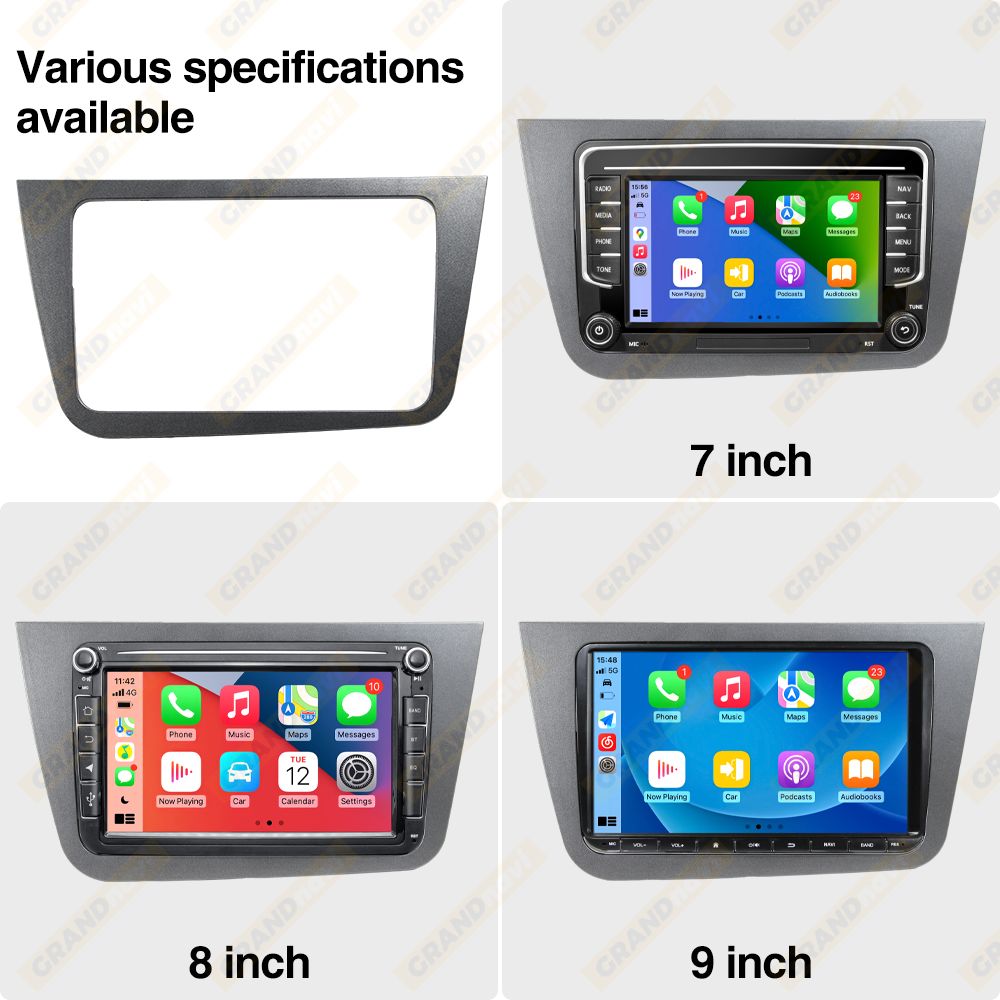 2Din Android 13 RHD Car Radio for eat Leon 2 MK2 2005 - 2012 Multimedia Player Stereo wireless Carplay GPS RDS 4G Head Unit