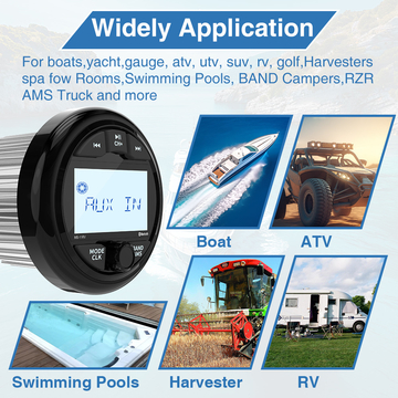 Bluetooth Marine Radio Waterproof Boat Audio Receiver Digital Player With FM AM Radio