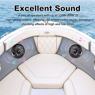 New Arrival OEM ODM 6.5 inch marine speaker waterproof 200W watersports marine audio speaker with RGB light for boat yacht